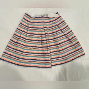 Striped Multicolor Knit Skirt